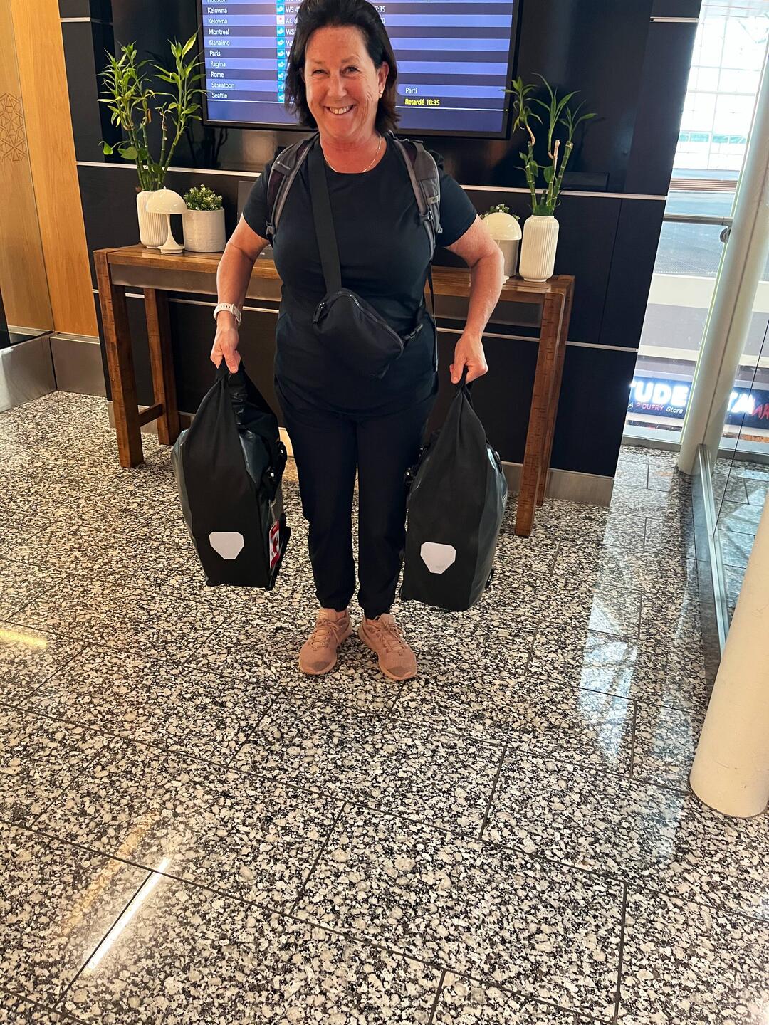 Traveling with panniers