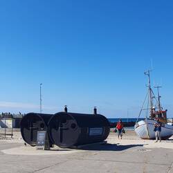 Sauna mit Blick auf's Meer
