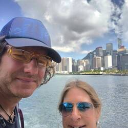 Hongkong Island im Hintergrund