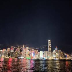 Hongkong Island bei Nacht