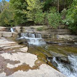 Creek flow at boiling pots.