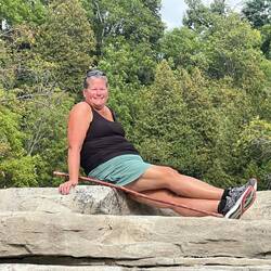 Rosanne enjoying the day