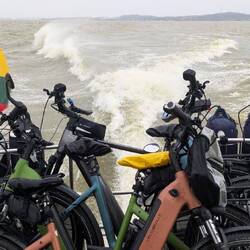 ... die Räder mussten draußen bleiben.