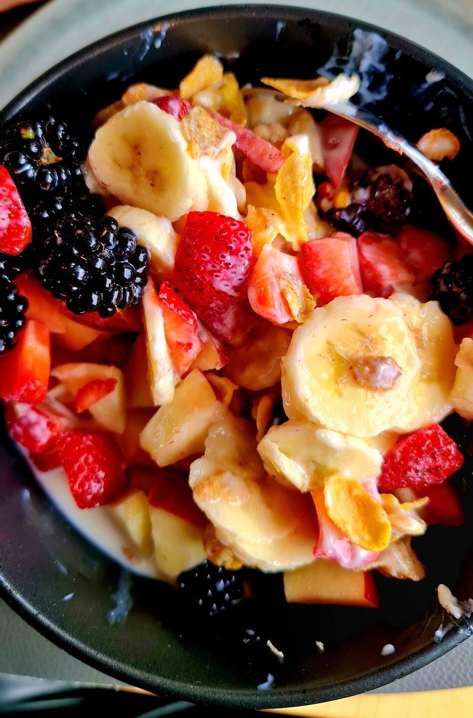 Müesli mit "den" Brombeeren