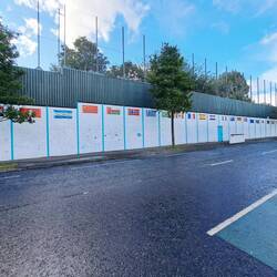 Ein Stück der Peace Wall. Frieden sieht für mich anders aus.