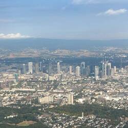 Die Skyline von Frankfurt