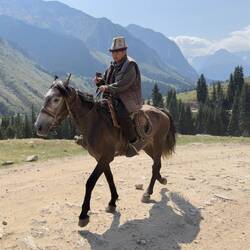 Ein kirgisischer Cowboy