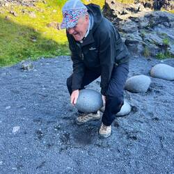 The story is that 4 stones placed in a row measured your strength. Lightest to heaviest.