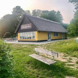 Strandcafé am öffentlichen Badestrand von Skærbæk