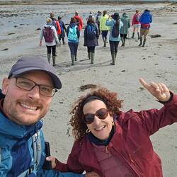 Wandergruppe Gummistiefel