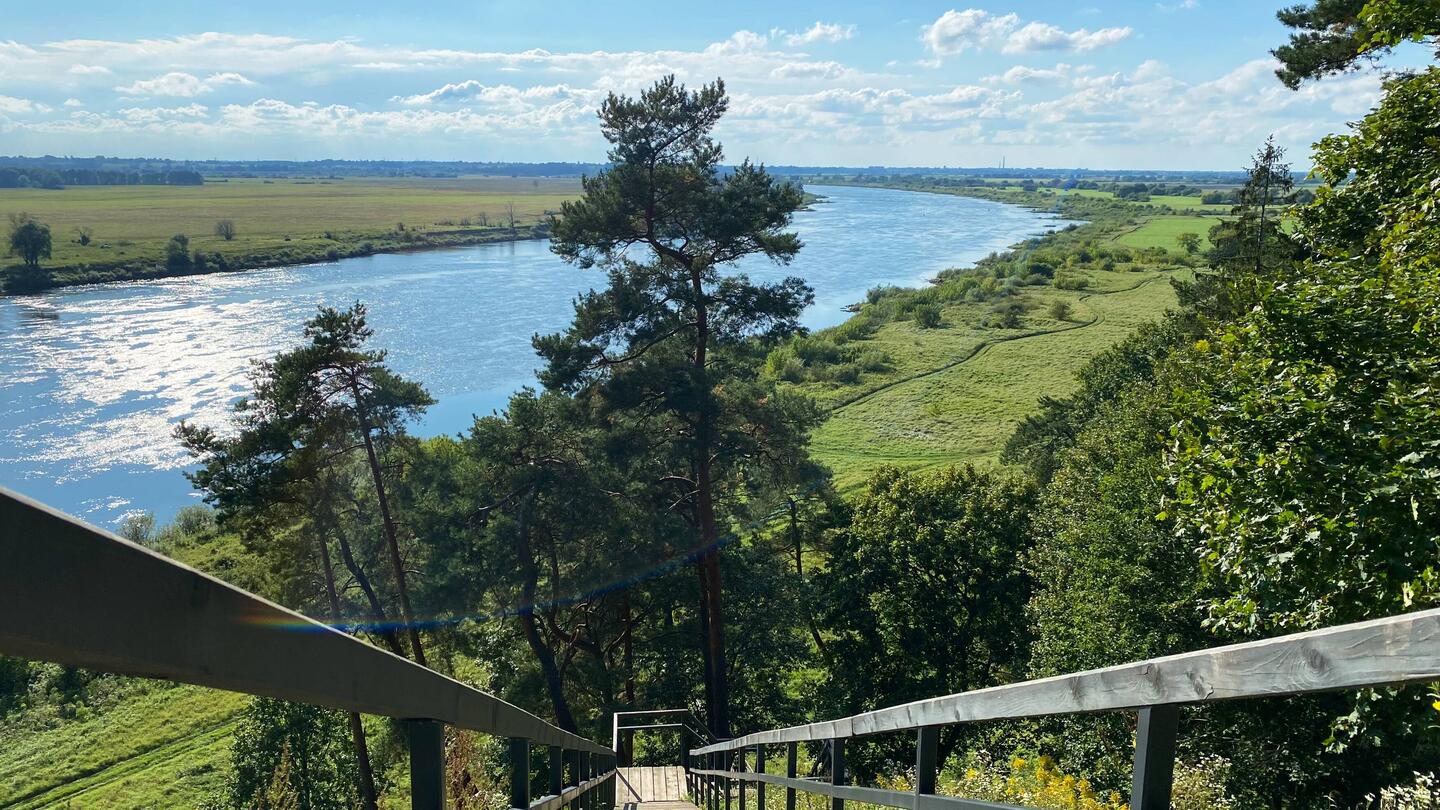 Blick auf die Memel und nach Russland