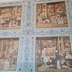 Chinesische Originaltapete im Fürstinnen-Empfangsraum