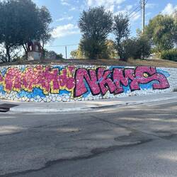 Grafitti is everywhere in Greece - this is one of the better examples