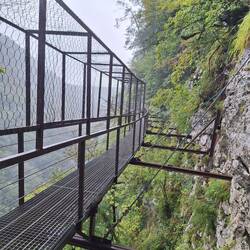 Leider ist die Aussicht im strömenden Regen eingeschränkt