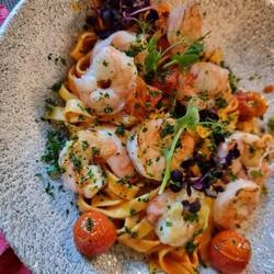 Theos Abendessen - Tagliatelle mit Crevetten