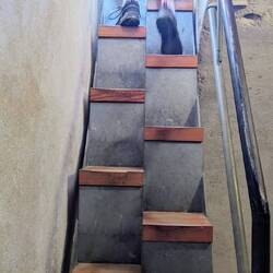 Die letzten Stufen auf den Campanile