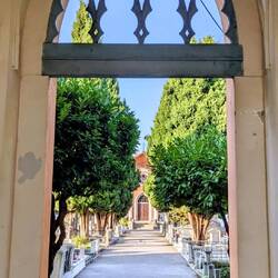 Noch kurz den Friedhof anschauen