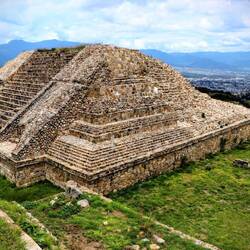 Note the difference from the Mayan pyramids. Monte Albán.