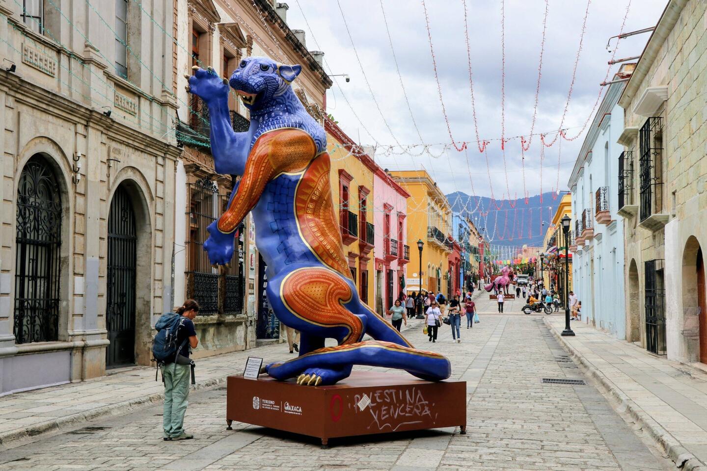 On the streets of Oaxaca.