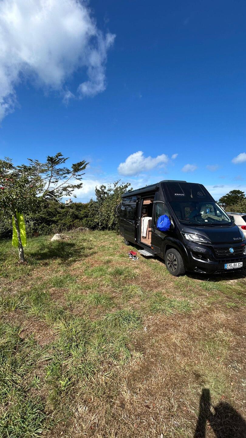 Super Stellplatz bei Apfelbäumen