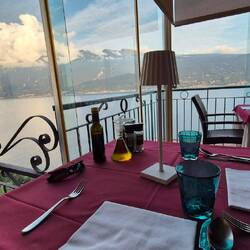 Abendessen "über" dem Gardasee