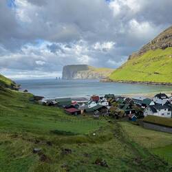 Tjørnuvík from above
