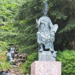 Statue of one of the designers of the monastery