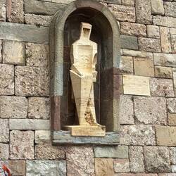 St George patron saint of Catalonia, keeping guard