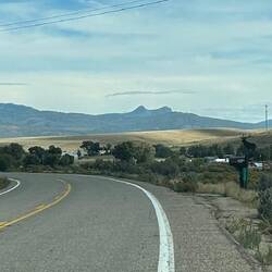 East of Baggs, WY. An outstanding mountain shape.
