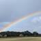 A rainbow near the end
