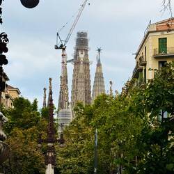 Looking back at Sagrada Familia