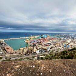 View across the port