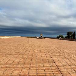 Top level is a huge space! Black clouds rolling by but not in 🙌