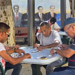 Les dominos, c'est du sérieux dans la culture cubaine ! C'est même un jeu d'argent là bas...