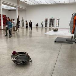 The ultra modern sculpture exhibition- Peter unimpressed!