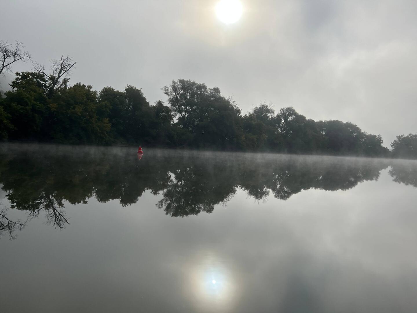 Foggy morning. It was a lot worse. This was after most of it had lifted.