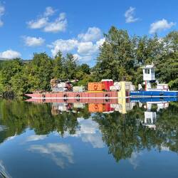 Canal tug and barge