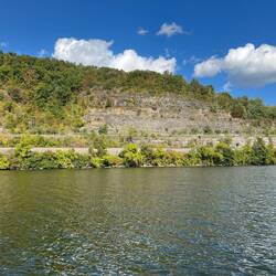 Erie Canal / Mohawk River Bluff with cross