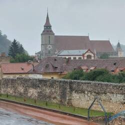 View of the Old Town fortifications and the Black Church behind