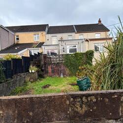 Back of 2 Wood Road, Maesteg, Nanny Nora's house