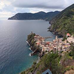 View from the airbnb to Vernazza