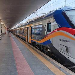 Our train from Florence to Pisa