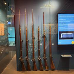 Einen Schuss konnte man mit so einem Gewehr abgeben