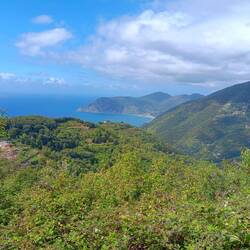 Looking north towards Casa Valeria and Monterosso