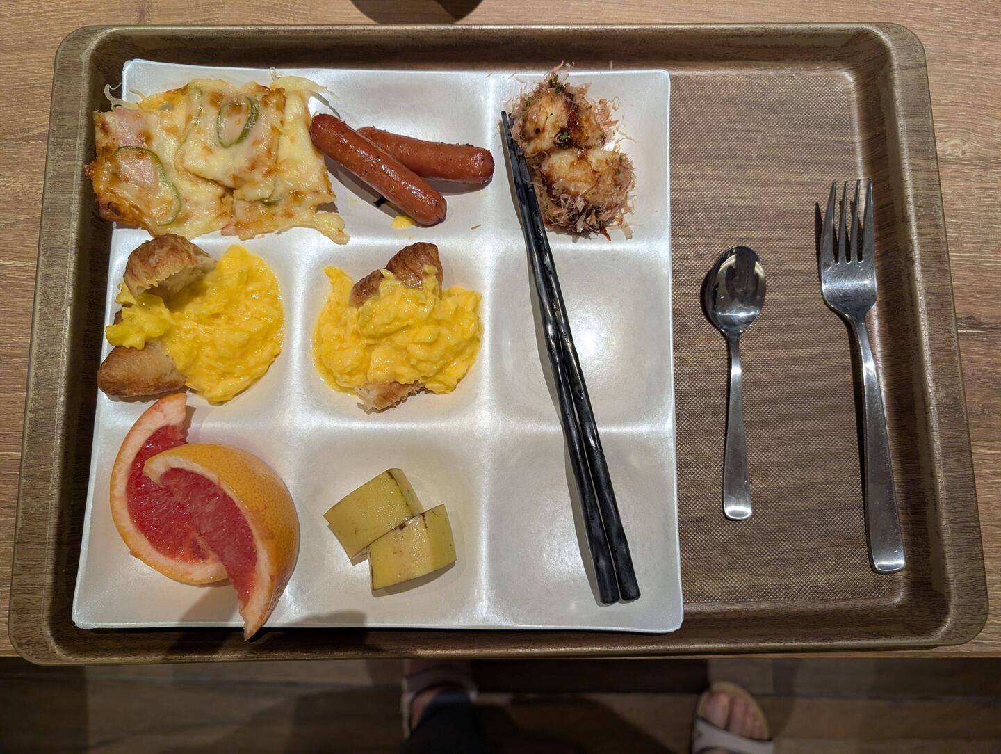 Our breakfast plate