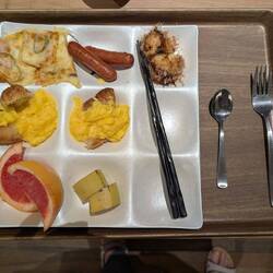 Our breakfast plate