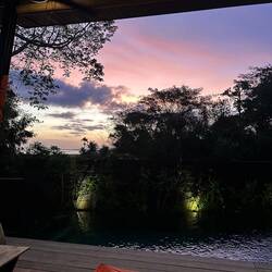 The picture doesn't doubt justice but we had the most beautiful sunsets