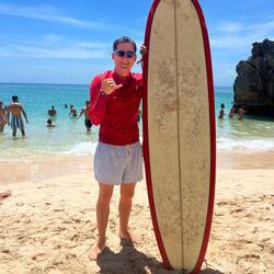 Heutige Surf session