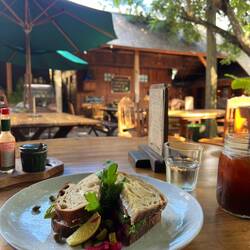 Lachs avocado breakfast sandwich