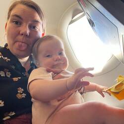 Mit der Schwimmweste auch